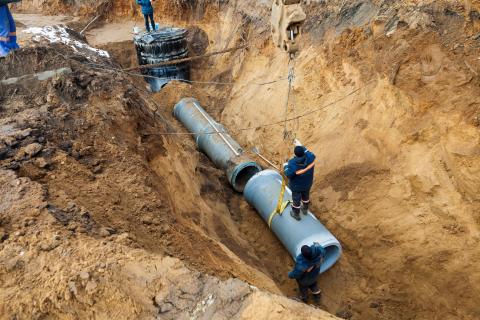 sewer line